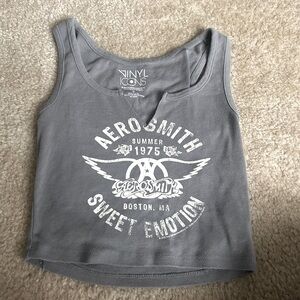 Aerosmith Gray Tank Top